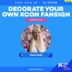Decorate Your Own KCON Fansign